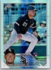 2023 Topps Chrome - Carlos Perez #133 Prism Refractor (RC) Chicago White Sox