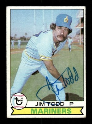 1979 Topps  #103 Jim Todd  signed autograph blue sharpie, dec'd  EAA1 bxcp71