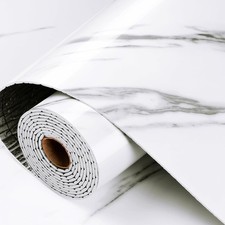 White Marble Wall Panels Peel and Stick Marble Wallpaper for Bedroom TV Wall ...