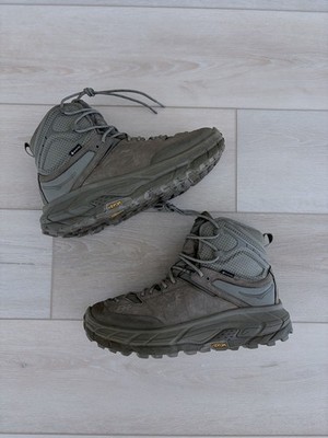HOKA ONE ONE TOR ULTRA HI GORE-TEX HIKING BOOTS BURNT OLIVE M 9.5 W 10.5