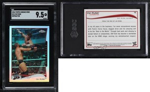 2014 Topps Chrome WWE Refractor CM Punk #12 SGC 9.5 Mint+