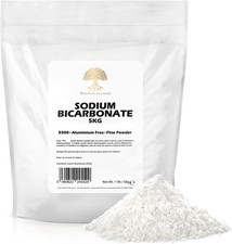 Pure Baking Soda, Sodium Bicarbonate 11 Lbs. Food Grade for Cleaning, Baking,