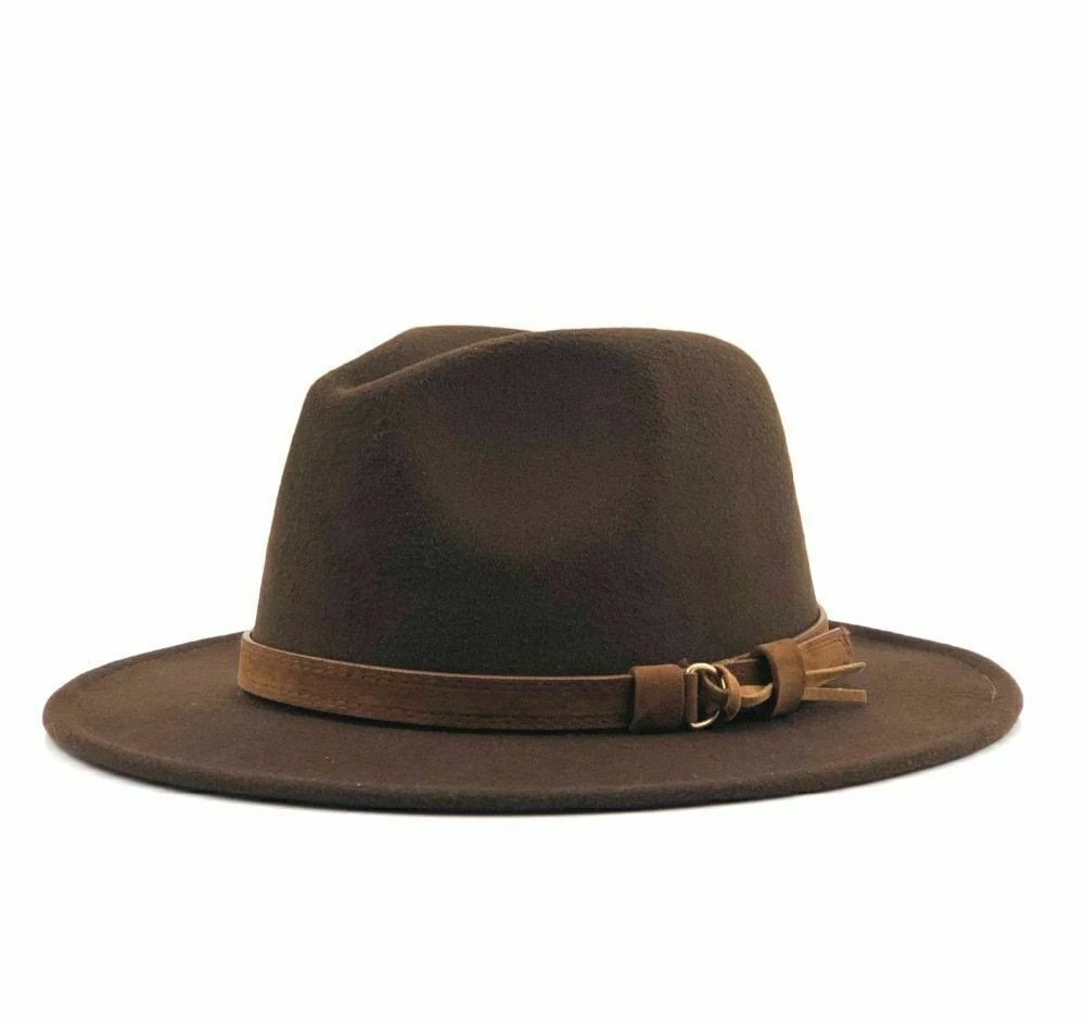 Sombrero Fedora Clásico Ala Ancha Gorra Gángster Hombres Mujeres De Colección Trilby Sombreros de Panamá