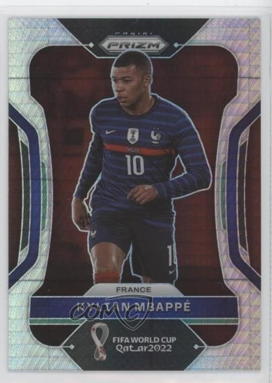 2022 Panini Prizm World Cup Qatar Hyper Kylian Mbappe Mbappé #101 2em