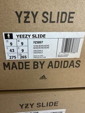 adidas Yeezy Slide Bone Men's Size 9 US FZ5897
