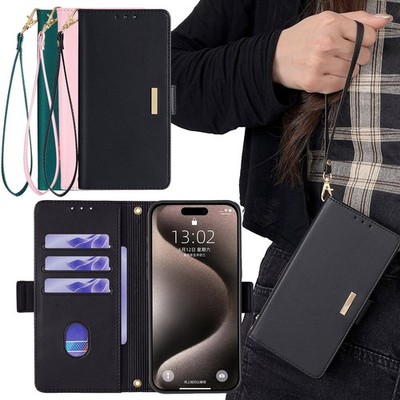 Leather Case Cover For Huawei Mate 70 20 60 50 30 40 9 Pro Lite Crossbody Chain