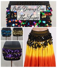 Women's Belly Dance Hip Scarfs Assorted Coin Lot 10 Pcs Belly Dance Accessories