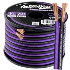 14 AWG Gauge Speaker Wire Cable OFC Stereo, Car or Home Theater 30 Feet 