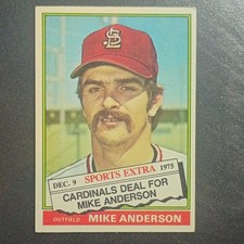 Topps 1976 Sports Extra Cardinals Deal for Mike Anderson #527T MLB