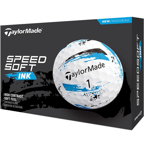 Men's TaylorMade SpeedSoft Ink Golf Balls - Blue - Picture 3 of 4