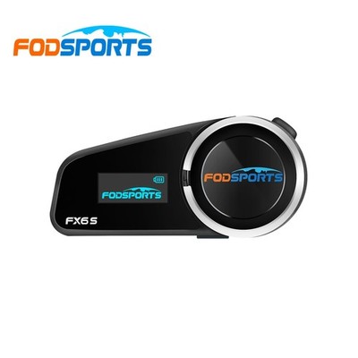 FX6S Headset Motorrad Helmet Intercom Sprechanlage Motorbike Bluetooth 6Way BT 5