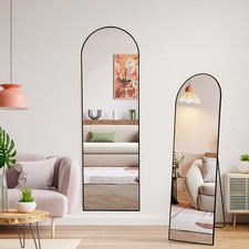 165cm Arched Top Length Mirror Free Standing, Hanging or Leaning Floor Mirrors