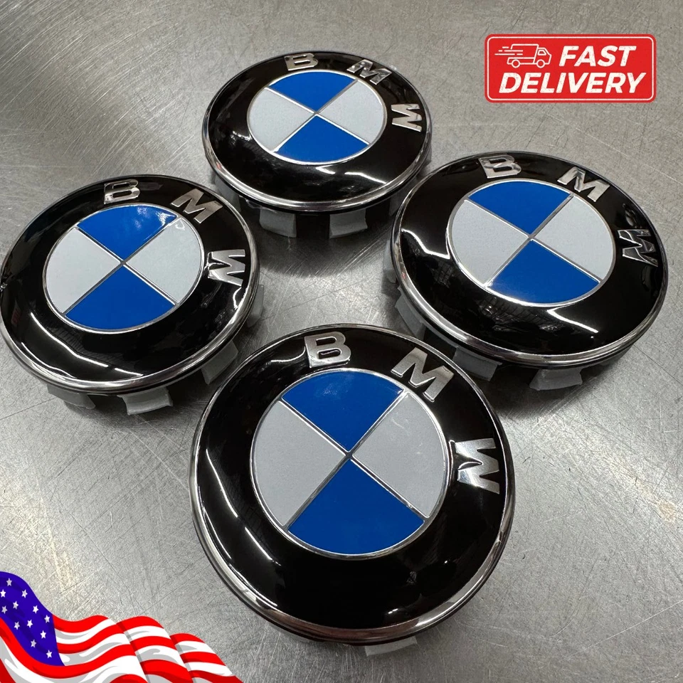 4PC/SET For BMW 68mm Wheel Center Hub Caps Logo Badge Emblem Rim Hubcaps Emblem - Изображение 2 из 4