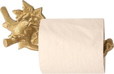 STYLENT Decor Solid Brass Bird Antique Toilet Paper Roll Holder Bathroom