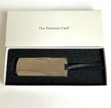 American Express AMEX Platinum Card Novelty Silver Shoehorn with Box  Unused