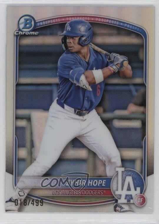 2025 Bowman Chrome Prospects Refractor 18/499 Zyhir Hope #BCP-2 10no