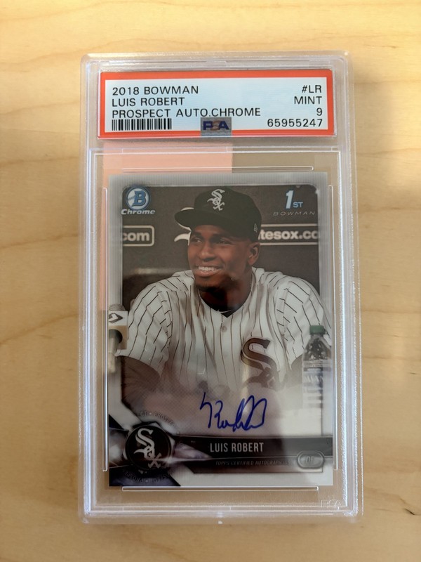 2018 Bowman Chrome Prospect Luis Robert #CPA-LR PSA 9 MINT Auto