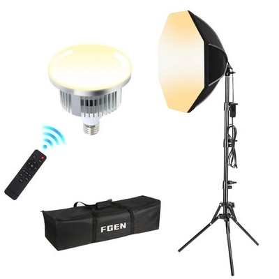 FGen Photography Lighting Softbox, achteckige Softbox Kabellänge 300 cm mit 60 W