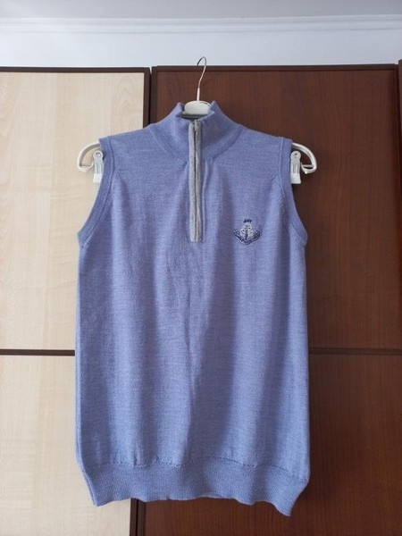 Women Johnstons of Elgin Vest Grey Wool 34 / XS /