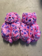 Teddy Bear Slippers Cute Christmas Slippers Gifts Winter Fluffy Warm House