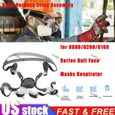 Head Harness Strap Assembly for 6200/6000/6100 Series Half Face Masks Respirator