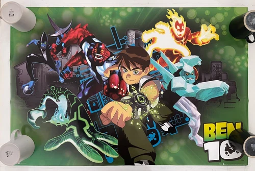 BEN 10 ALIEN FORCE, AUTHENTIC 2000’s  POSTER, LAST ONE!!