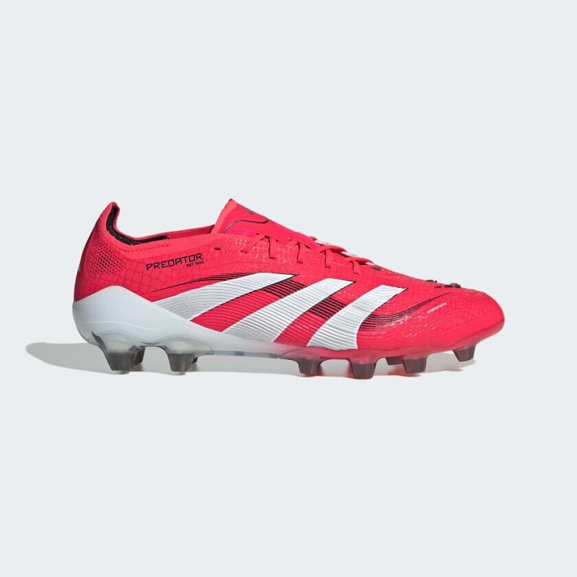 adidas Soccer Cleats PREDATOR ELITE HG/AG Lucid Red/White adidas Soccer Cleats PREDATOR ELITE HG/AG Lucid Red/White