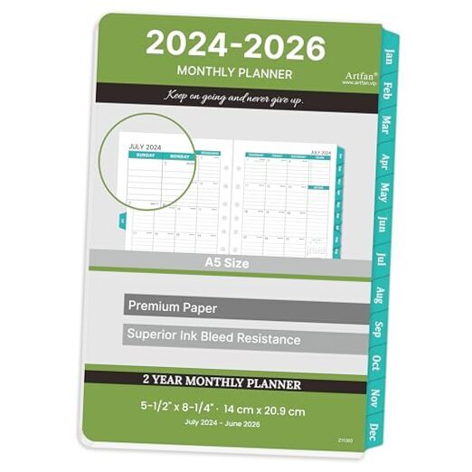 2024-2026 Monthly Planner Refills for 3-Year Planning  