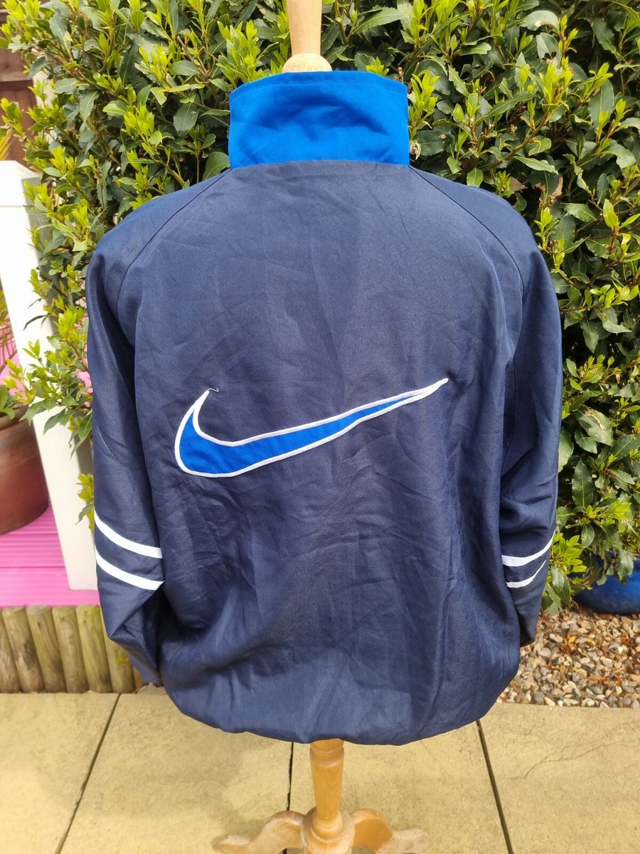 Vintage 90s Nike Track Top Jacket Large Swoosh Back Logo XL Vintage 90s Nike Track Top Jacket Large Swoosh Back Logo XL