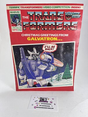TRANSFORMERS #93 (VOL 1)  MARVEL UK COMIC  27th DEC 1986