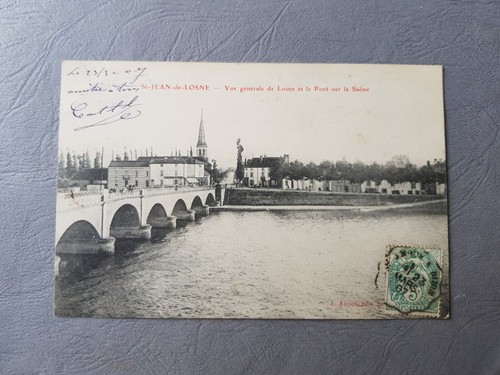 CPA / Carte postale ancienne - SAINT-JEAN-DE-LOSNE Pont sur la Saône (21) - Picture 1 of 12