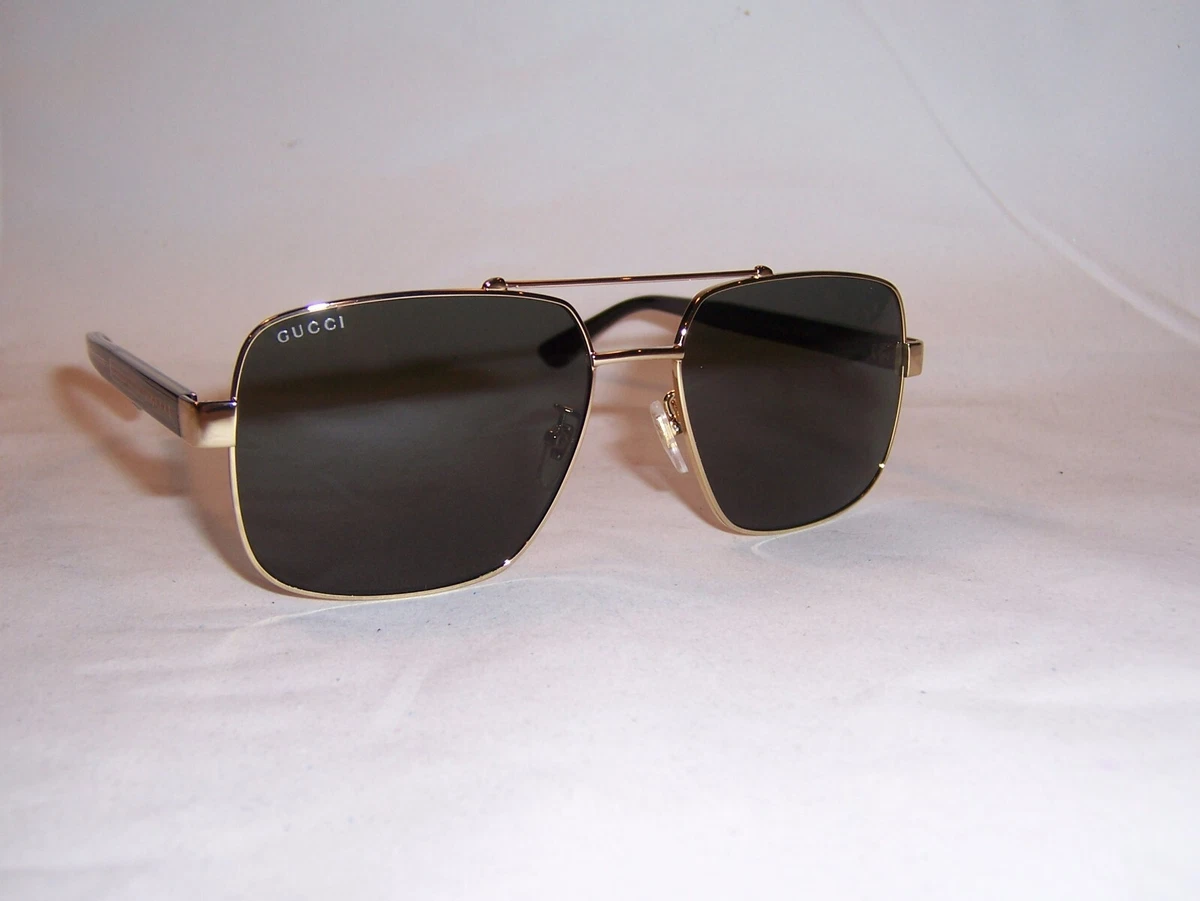 NEW GUCCI SUNGLASSES GG 0529S 001 GOLD GRAY AUTHENTIC 0529 eBay