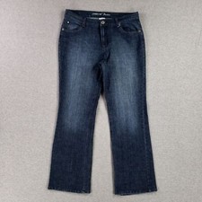Jordache Premium Denim Size 14 Jeans Bootcut Retro Dark Wash Soft Quality Denim