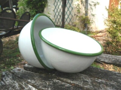 Lot Aide-mémoire + Pendule émaillés Verts – Véritable émail – Neufs