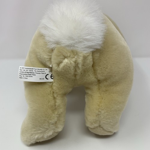 Peluche coniglietto coniglietto Commonwealth beige rosa rosa fiocco 2007 10" - Foto 5 di 12