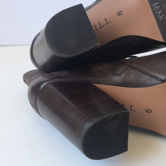 G.I.LI. Botín de cuero para mujer 'Addison' 9M marrón Foto 4 de 4