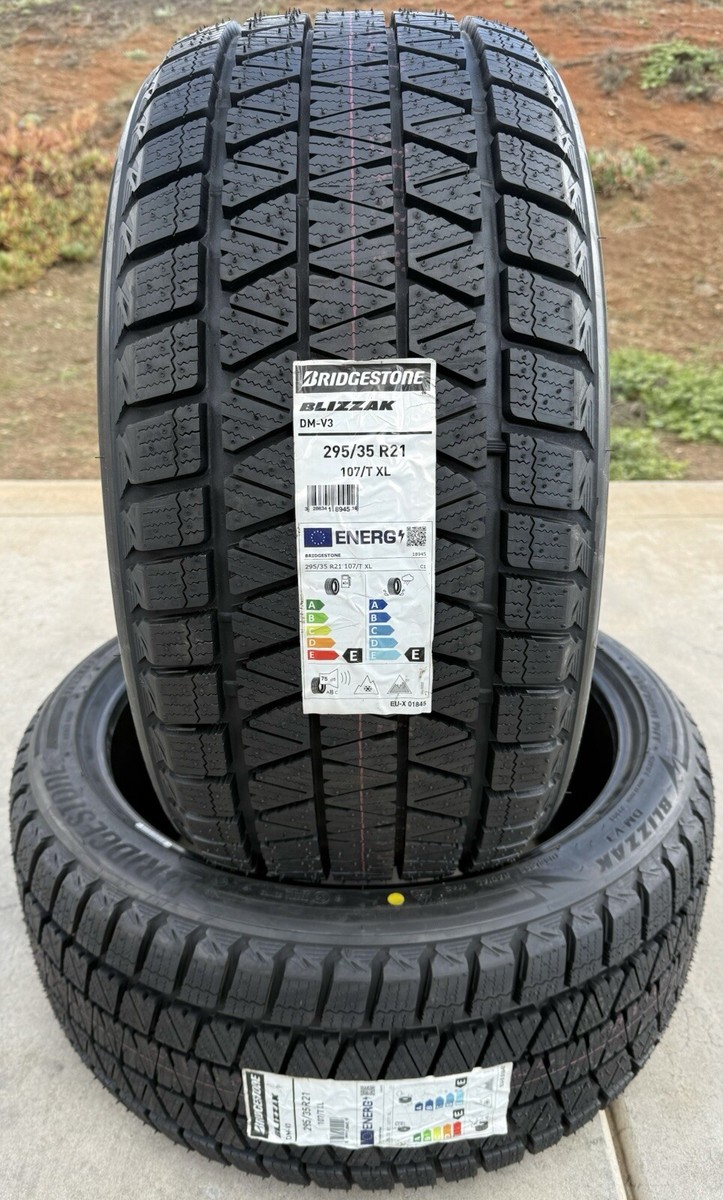 Set of TWO BRAND NEW 295/35R21 Bridgestone Blizzak DM-V3
