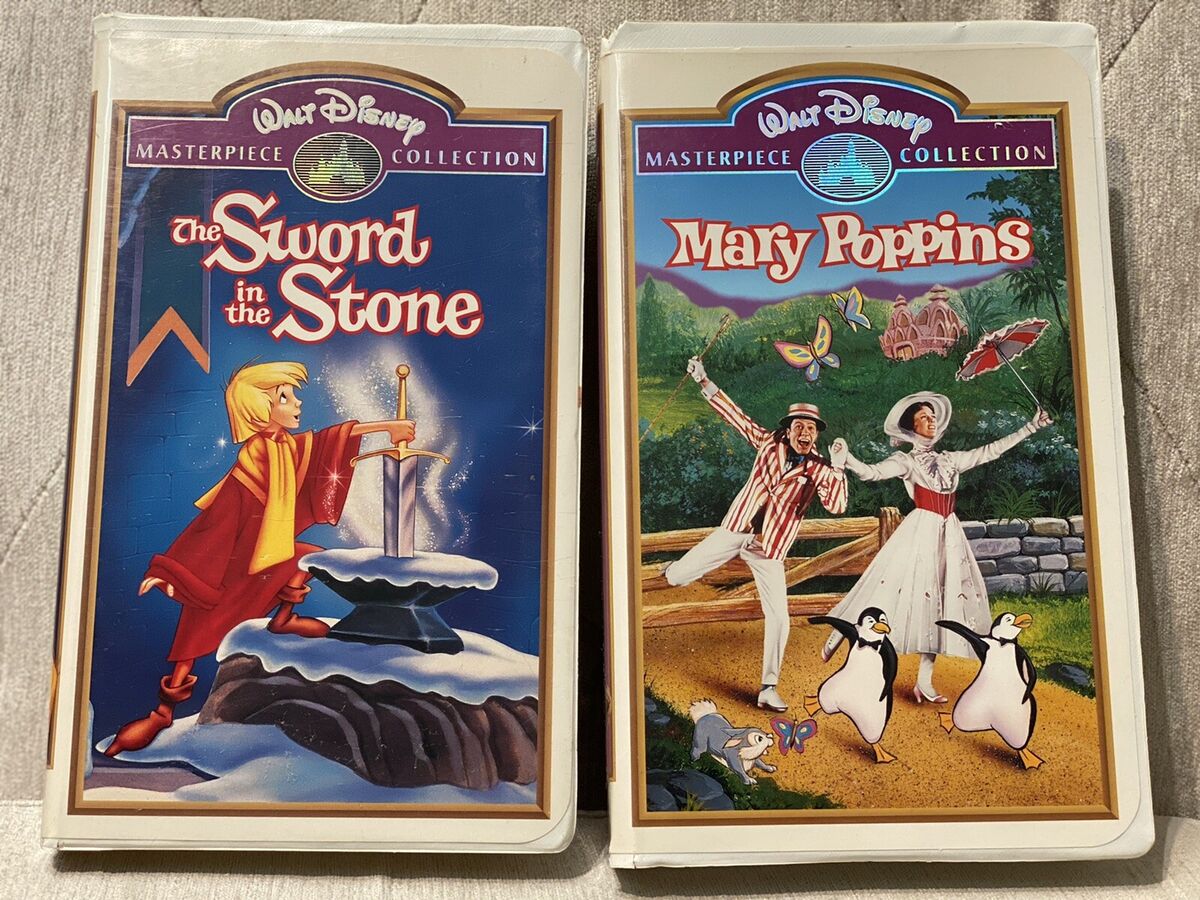 WALT Disney Home Video Masterpiece VHS LOT Melody Time Three WALT Disney Home Video Masterpiece VHS LOT Melody Time Three