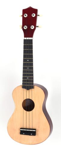 Mini-Gitarre Holz NATUR Ukulele NEW - Picture 1 of 5