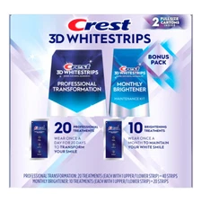 Crest 3D Whitestrips 20 Professional with 10 Bonus Brightening Treatments