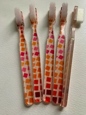 5-PACK FUN Vintage NEW Designer Toothbrush By Alan Stuart New York