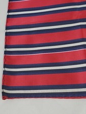 Men's Striped Pocket Square Dress Handkerchief Wedding Fashion Red  Blue Hanky