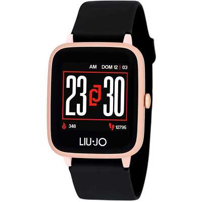 Smartwatch LIU JO LUXURY GO SWLJ046 Silikon Schwarz Gold Rose Touchscreen