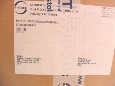  Stober C002G0250MR140/050 Factory Sealed Box