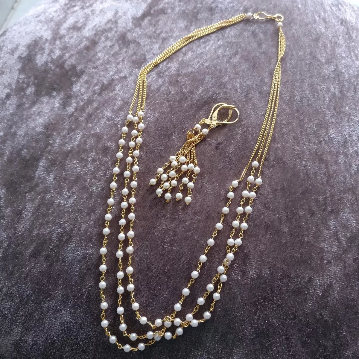 Fancy on sale pearl chain