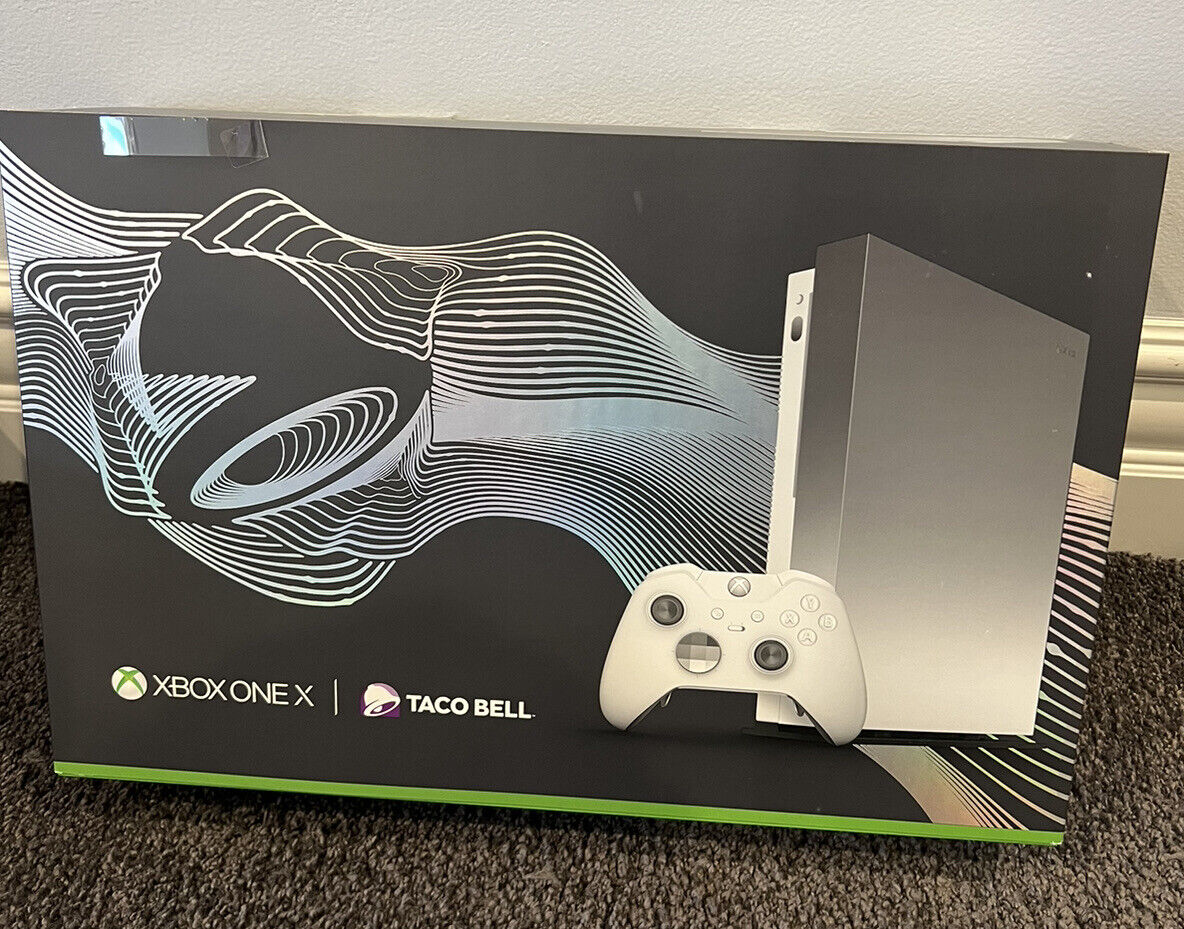 Microsoft Xbox One X 1TB Taco Bell Platinum Limited Edition with Wireless  Controller Manufacturer Refurbished