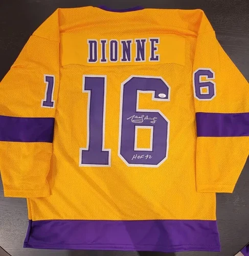 MARCEL DIONNE Los Angeles Kings Autographed Signed Custom Hockey Jersey JSA COA
