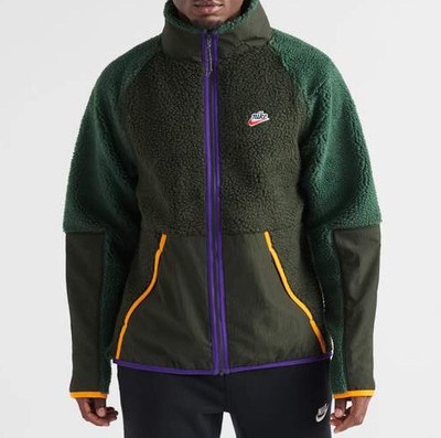 Nike NSW Winter Jacket Sherpa Insulated Vintage Green/Spiral Sage - CU4446-384