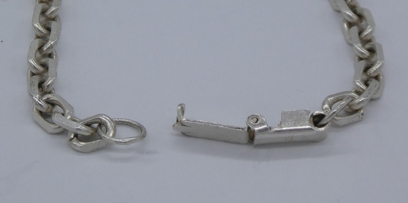 Unusual Sterling Silver 'Anchor' Style Chain 23 1/2" (59.7cm) 34g eBay