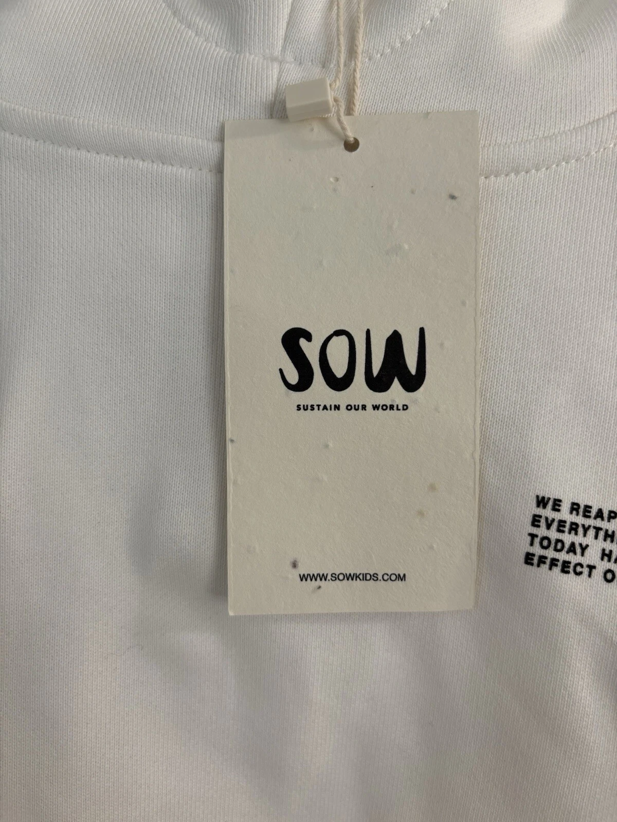 OFF WHITE Felpa con cappuccio Sow Off White con stampa 4 5 anni nuova con etichette